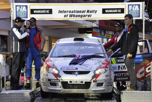 A successful race for Satria Neo rally cars in New Zealand