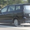 Left-hand drive Proton Exora facelift spotted on test