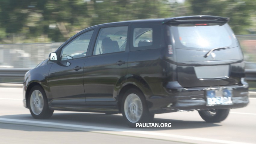 Left-hand drive Proton Exora facelift spotted on test 74012