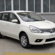 Facelifted 2013 Nissan Livina spotted in China