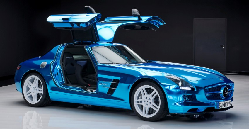 Mercedes-Benz SLS AMG Electric Drive shown in Paris: world’s most powerful production EV 134233