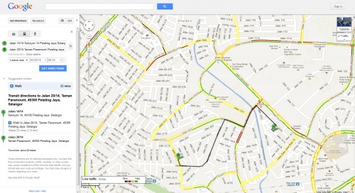Google Maps now contains Traffic and Transit information – Bahasa Malaysia interface also introduced