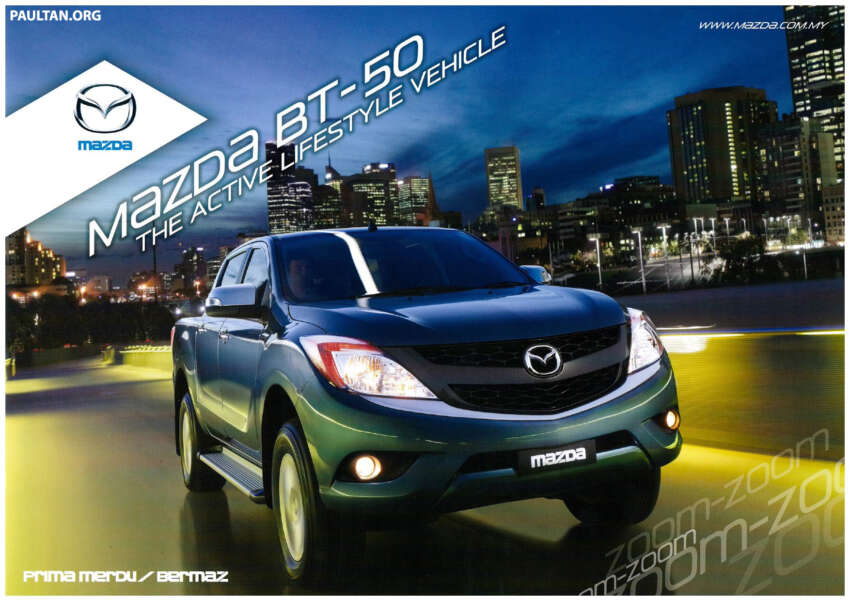 2012 Mazda BT-50 – full brochure and price list 124185