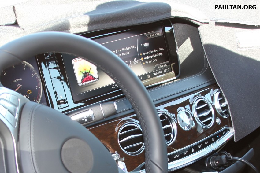 Next generation Mercedes-Benz S-Class interior spied 121631
