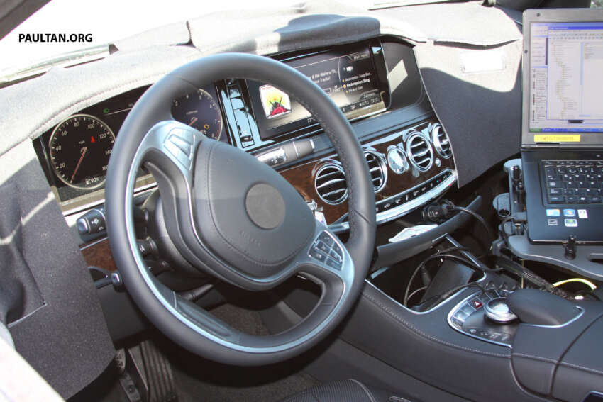 Next generation Mercedes-Benz S-Class interior spied 121634