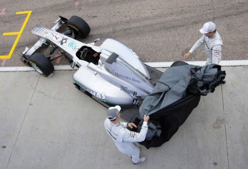 Mercedes GP Petronas debuts the new look MGP W02
