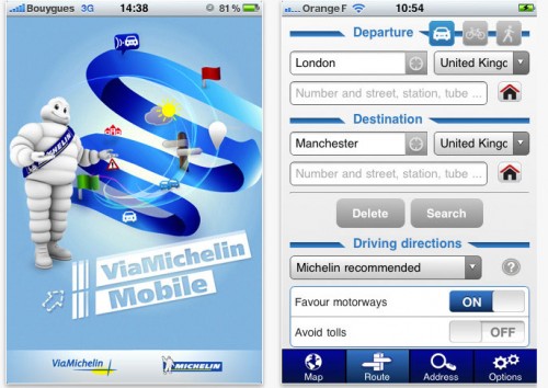 Michelin iPhone and iPad apps – 1.4mil downloads in 2011!
