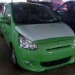 Mitsubishi Mirage spotted again, this time in car park