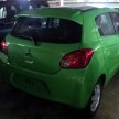 Mitsubishi Mirage spotted again, this time in car park