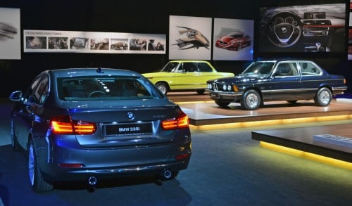 GALLERY: BMW 3-Series lineage display at the F30 launch