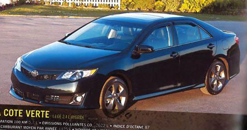 New Toyota Camry exposed by Canadian buyer’s guide!
