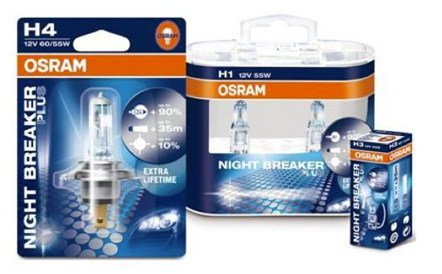 OSRAM introduces Night Breaker Plus range of headlamps