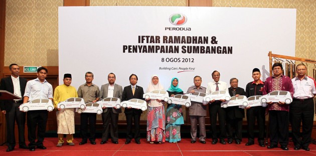 Perodua donates 13 Myvis to NGOs, IPTs and agencies