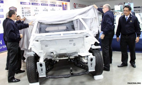 Proton teases P3-21A chassis frame at Tanjung Malim plant
