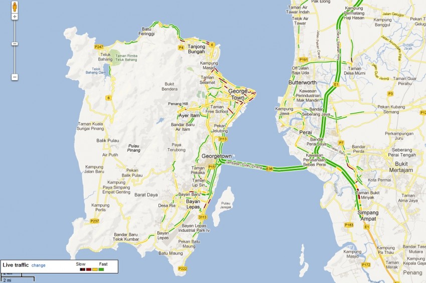Google Maps – Traffic layer now offers real-time traffic condition updates in Penang, Ipoh and Melaka 145630