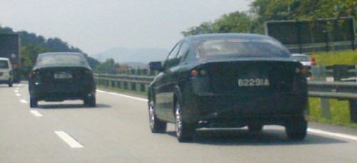 Two Proton Persona R prototypes caught on the highway