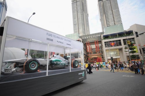 Petronas roving F1 car kicks off Malaysian GP activity