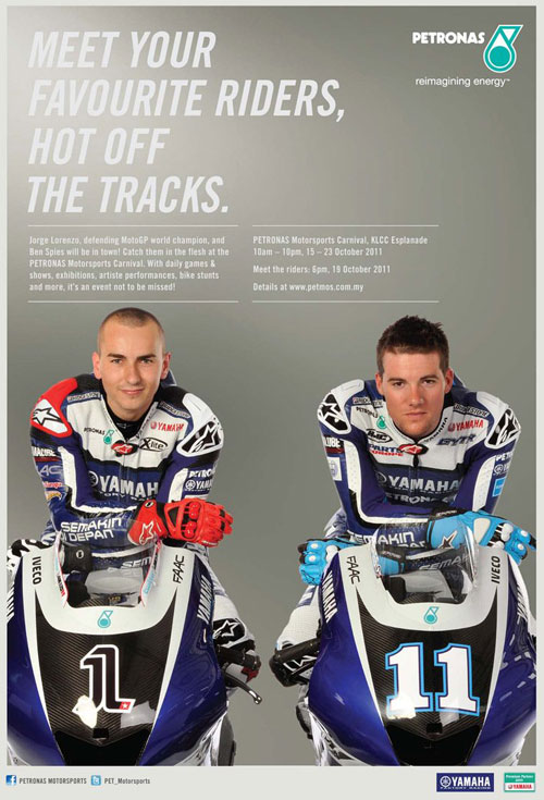 Meet Jorge Lorenzo and Ben Spies at the PETRONAS Motorsports Carnival 2011