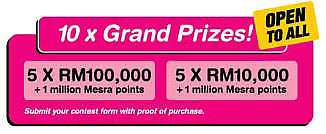 Petronas – total of RM2 million to be won!