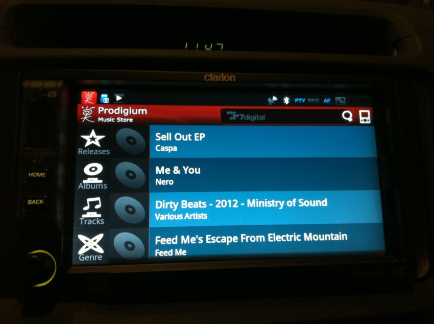 Prodigium Mobile opens infogo.com Music Store: coming to Clarion Android car stereos soon! 112779