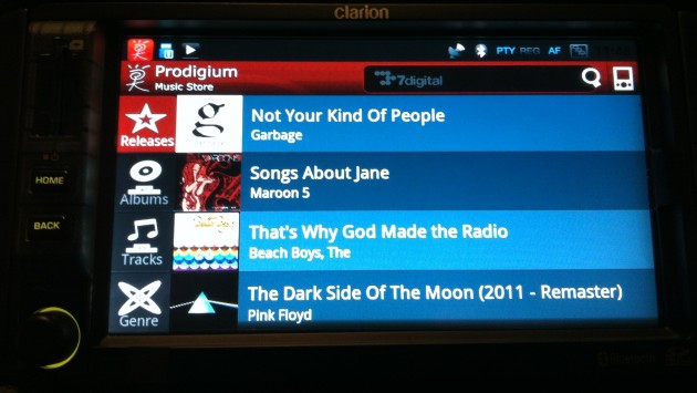 Prodigium Mobile opens infogo.com Music Store: coming to Clarion Android car stereos soon!
