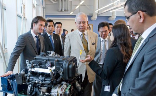Datuk Seri Najib visits Group Lotus HQ in the UK