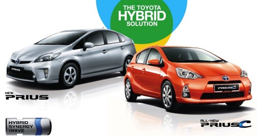 Toyota Prius c and New Prius – catch them in the showrooms at Toyota Weekender this weekend