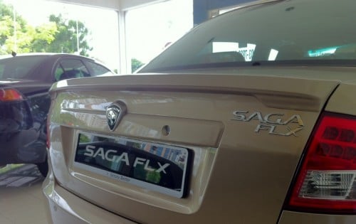 Proton Saga FLX with CVT and ABS seen in showroom!