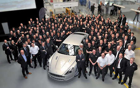 First Aston Martin Rapide rolls out from Austrian factory