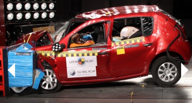 Renault Sandero falls well short in Latin NCAP