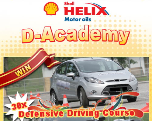 Win invites to a special Defensive Driving Course  in the Shell Helix D-Academy contest, join now!