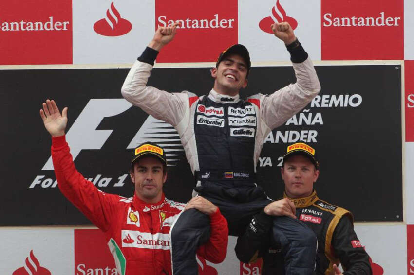 Pastor Maldonado wins Spanish GP, Williams’ first victory since 2004 – garage fire injures 16 soon after 106308