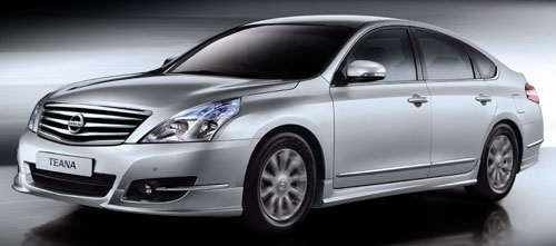 Nissan Teana now available with touch screen full colour GPS navigation screen and aerokit