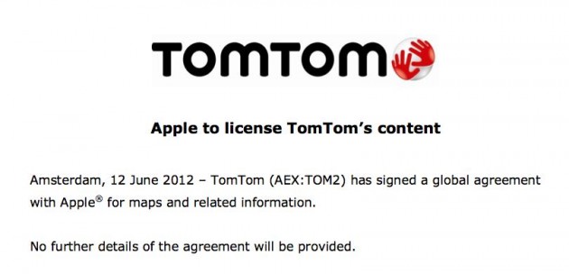 Apple to license TomTom’s maps after ditching Google