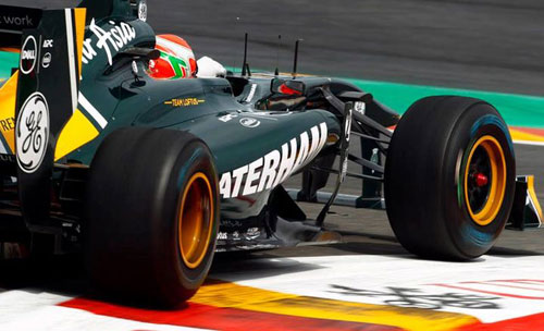 Team Lotus brands Spa showing as one of its best ever