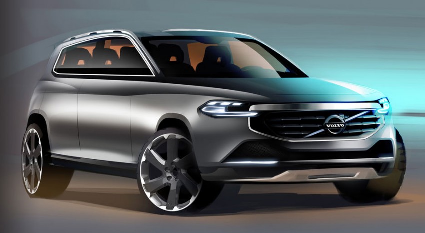 Next gen Volvo XC90 sketches surface with new face 77592