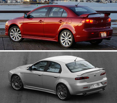 Alfa 159 and Lancer Twins