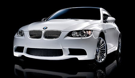 Alpine White BMW M3 Front