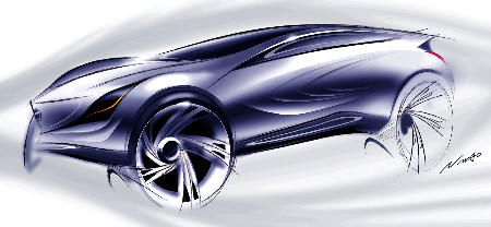 Mazda SUV Sketch