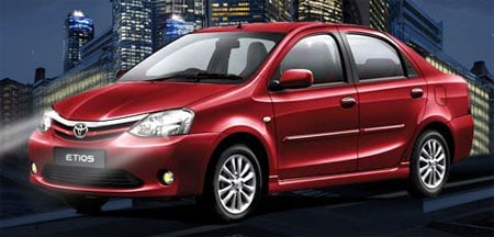 Toyota Etios sedan unveiled for the Indian market!