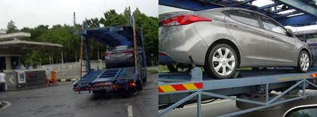 KLIMS bound Hyundai Avante caught on camera!