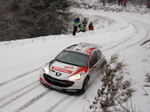 Peugeot Bryan Bouffier wins the 2011 Monte Carlo Rally