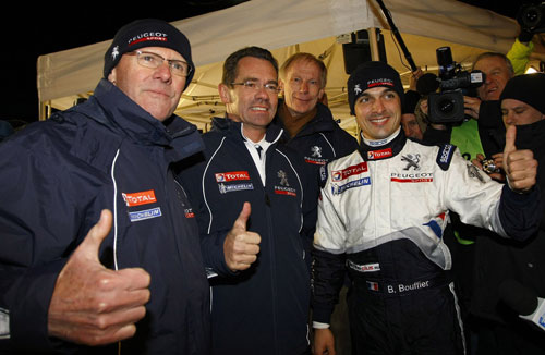 Peugeot Bryan Bouffier wins the 2011 Monte Carlo Rally