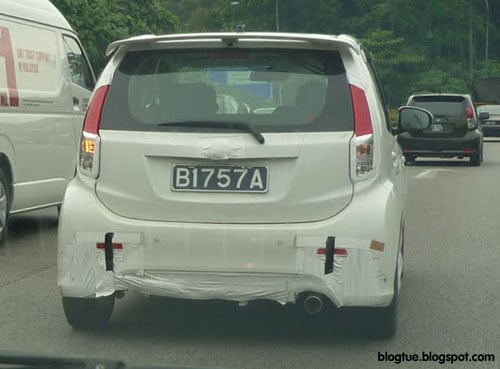 Disguised 2011 Perodua Myvi spotted en route to Malacca
