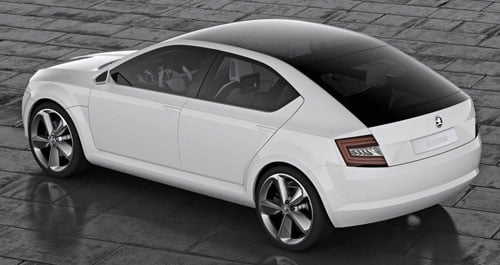 Škoda unveils new logo and VisionD Concept at Geneva