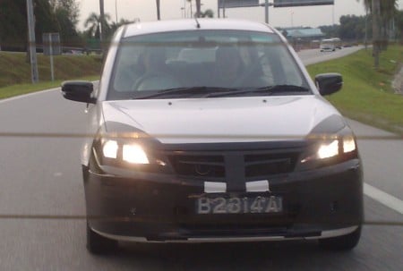 Proton Saga facelift spotted near Bukit Jelutong NKVE toll
