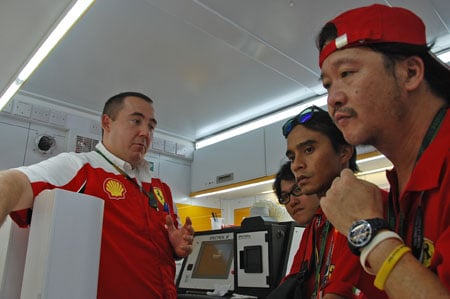 Shell Track Lab – working for Ferrari within Ferrari