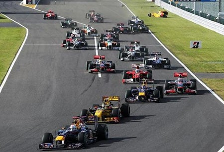 Vettel wins the Japanese GP, Webber completes 1-2 finish