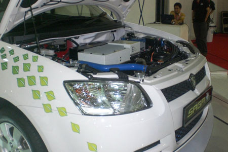 Proton Saga EV at Indonesia International Motor Show 2010