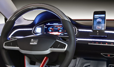 SEAT IBE Concept updated with iPhone integration